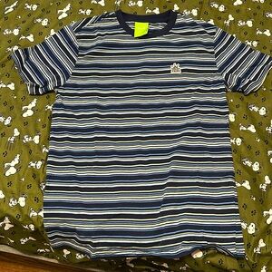 HUF blue striped shirt